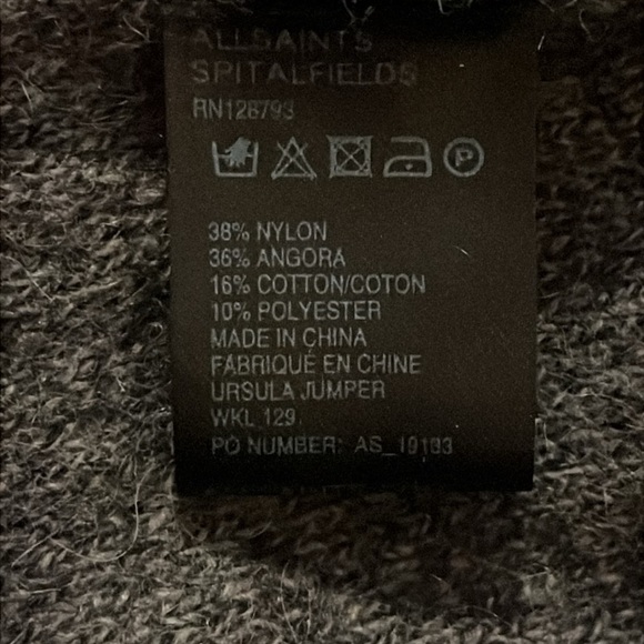 All Saintss Angora Blend Sweater Jacket Sz 2 - Picture 8 of 8